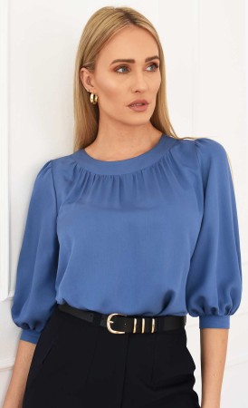 Elegancka bluzka MARION (niebieska) 