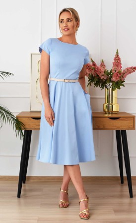 Błękitna sukienka Midi KLARA -20%