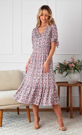 Wiskozowa sukienka Midi SALLY II (Tawira) -30%