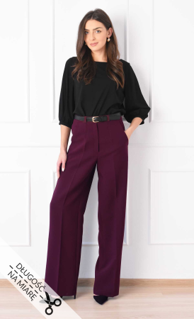 Burgundowe spodnie LOGAN