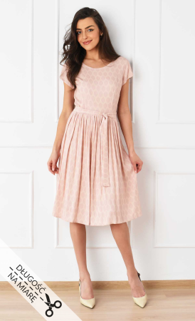 Wiskozowa sukienka Midi CLAIRE (Selena Róż)