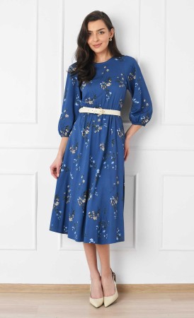 Sukienka w kwiaty Midi KATIA (Natalie) -10%