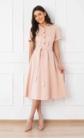 Sukienka Midi MAYKEN (Jasny Róż)