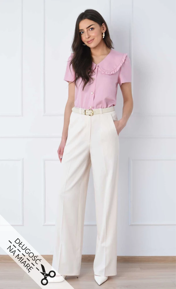 Kremowe spodnie LOGAN 