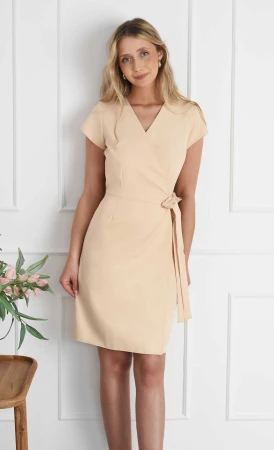 Sukienka Zakładana Midi INETTA (Beż) 
